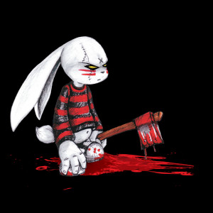 Evil Serial killer bunny no background by ~JustinMain on deviantART