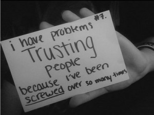 black and white, problem, quote, screw up, screwed, text, trust, typo