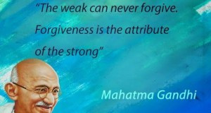 Mahatma Gandhi quote on forgiveness