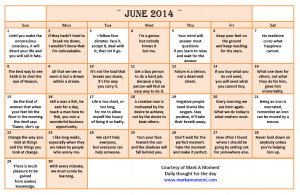 quotes, Monthly motivational calendars 2014, 2014 Motivational ...