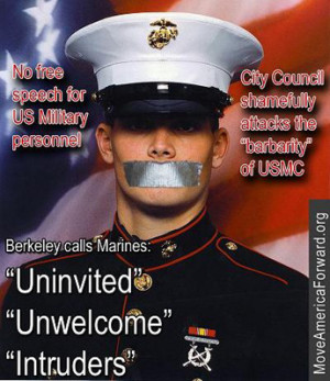 ... and defaced the U.S. Marine Recruiting Center in September 2007