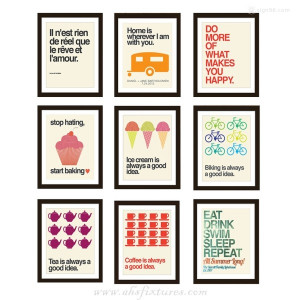 Inspirational Quotes Posters For Hotel Cafe Club House Wall Decor ...