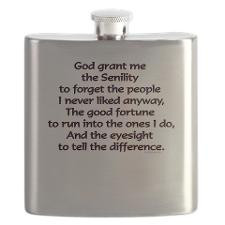God grant me the Senility... Flask for