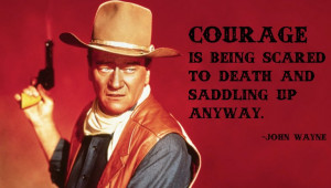 One of the many John Wayne inspirationals floating around the Web.