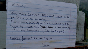 ... Letter at Colorado Archery Elk Camp #elktour #elkhunting #bowhunting