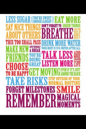 Speak positively to yourself.