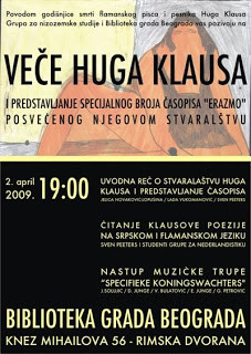 Belgrado: in memoriam Hugo Claus