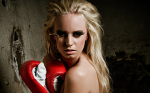 blondes women faces boxing gloves 1920x1200 wallpaper Sports Boxing HD