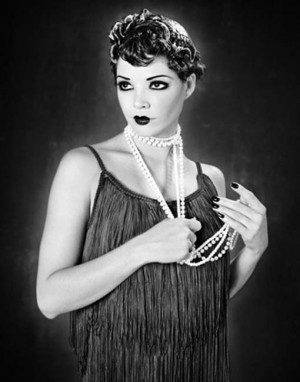 ... , in the Flapper era, entire dresses were made of shiny material