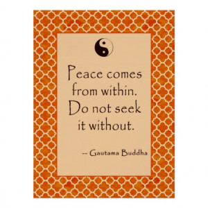 Buddha Quote Inner Peace.... on Posters