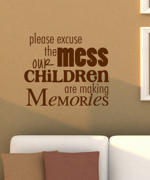 Chocolate 'Making Memories' Wall Quote