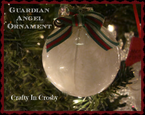 Crafty In Crosby: Guardian Angel Ornament with Printable Label
