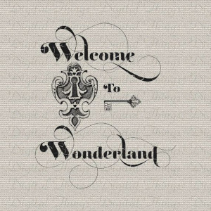 Alice In Wonderland Key and Keyhole Lewis Carroll Digital Download for ...