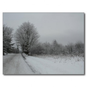 Winter Scene Andrew Wyeth Quote Post Card