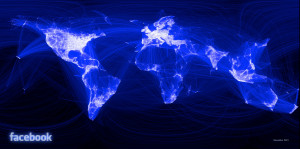この美しい世界地図、実は Facebook上の人間関係の ...