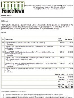 Other Aluminum Fence Links and Information