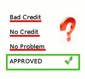 bad credit or no credit, approved loan