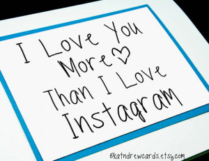 Funny Instagram Card for Valentines Day. Anniversary Card for Him ...