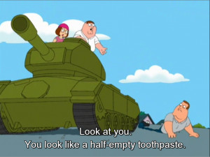 Family Guy -Half-Empty Toothpaste