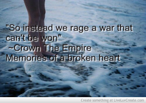 Crown The Empire The Fallout Quote cover