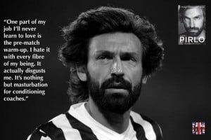 Probably my favourite line from Pirlo's book: 