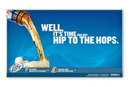 In a new twist on the 'Tastes Great' theme, Miller Lite ads are ...