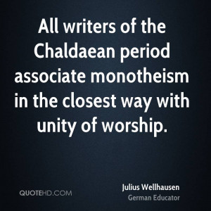 ... period associate monotheism in the closest way with unity of worship