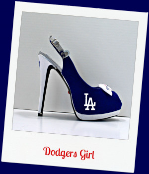 LA Dodgers sling back heel “Dodgers Girl”