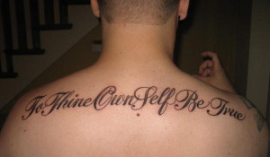 Quotationed Tattoo