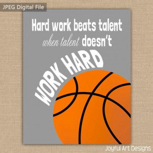 Motivating Basketball Quote PRINTABLE Signs. Sports Decor. Basketball ...