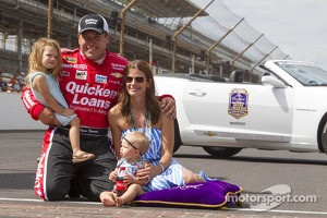Ryan Newman and family celebrating the Brickyard 400 victory