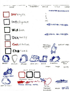 OD&D Character Sheet