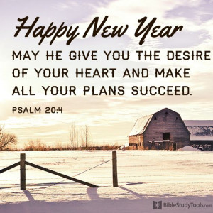 Happy New Year May he give you the desire of your heart and make all ...
