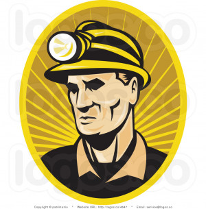 Coal Miner Helmet with Light