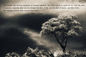 ... It Seems To Me That The Path… - Albert Einstein ~ Religion Quote