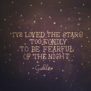 quote about stars. (Taken with instagram )