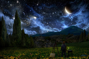 Starry Night Painting