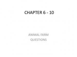 Animal Farm chapter 6 10 questions