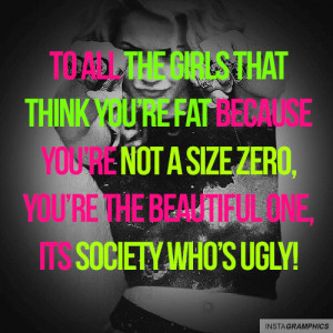 Society Is Ugly Quote Graphic