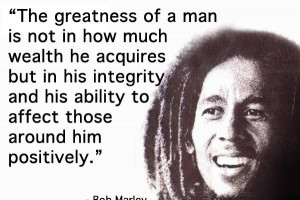 Optimistic Quote for man by Bob Marley