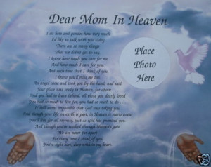 Happy Birthday Poems for Mom Who Passed Away