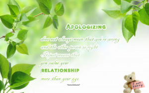 Apology Quotes Wallpaper With Best Relationship Advice: