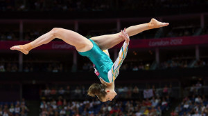 Lauren Mitchell doing gymnastic HD wallpaper