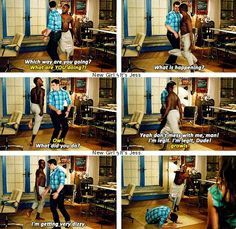 New Girl. It makes me laugh when Winston hits the chair hahaha