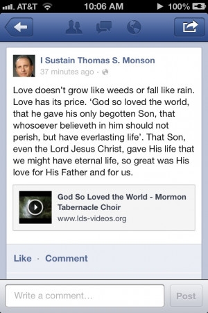 Love doesn't grow in trees