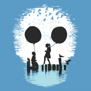 Ilusión óptica de calavera