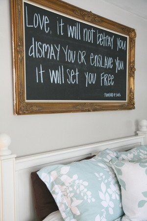 Chalkboard paint with frame around it. change it weekly to a quote you ...