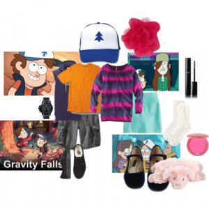 Gravity Falls Dipper Pines and Mabel Pines Inspired Outfit - Polyvore