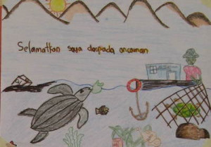 Pelf Nyok has posted drawing of turtle camps students that she taught ...