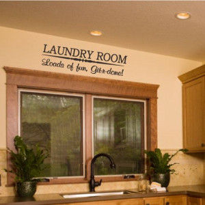 Laundry Room Home Wall Decal Decor Funny Quote by StickemUpCustoms, $9 ...
